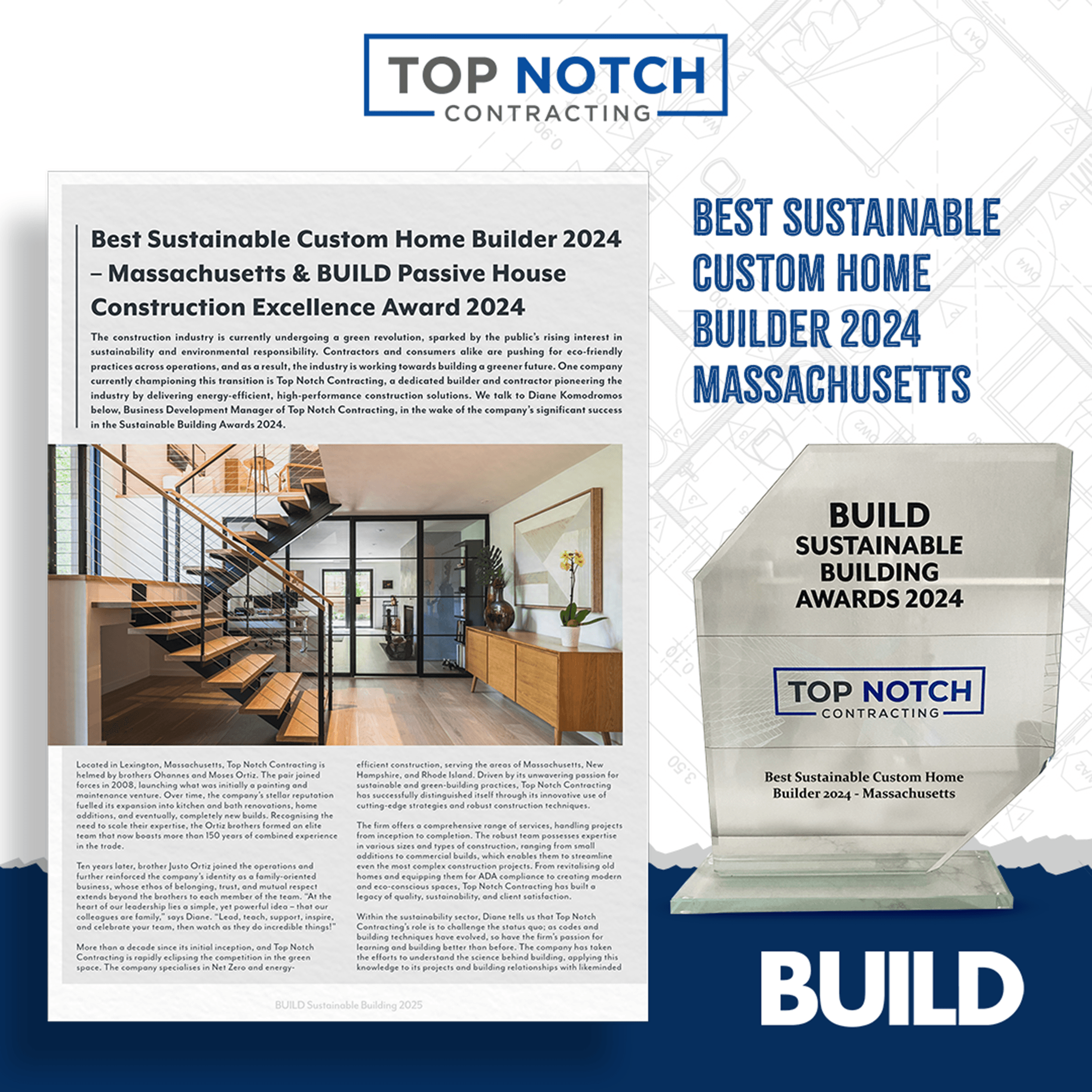 TOP Magazine Best Sustainable Custom Home Builder_