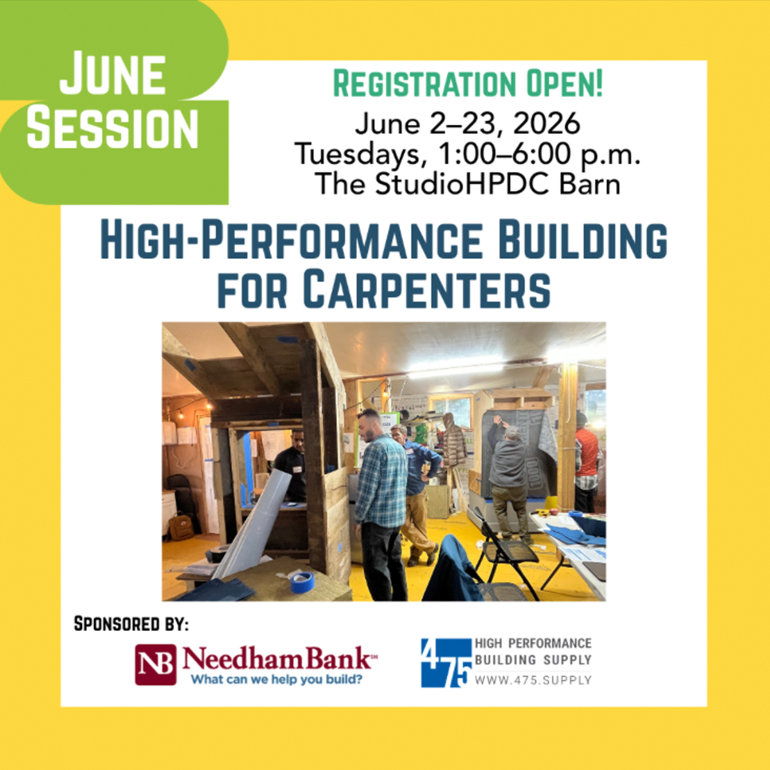 HIGH-PERFORMANCE BUILDING FOR CARPENTERS